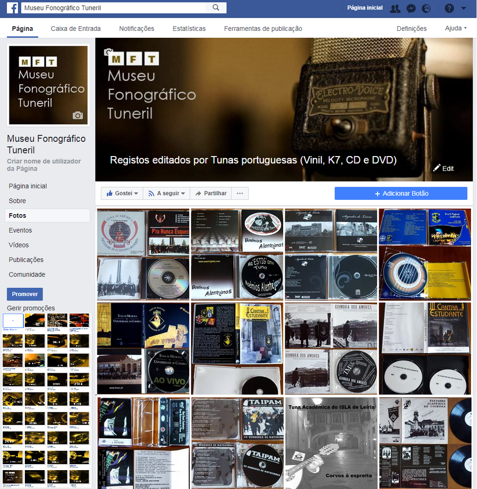 Museu Fonografico Tuneril, a digital museum on Facebook, documenting CD records, wikicommons